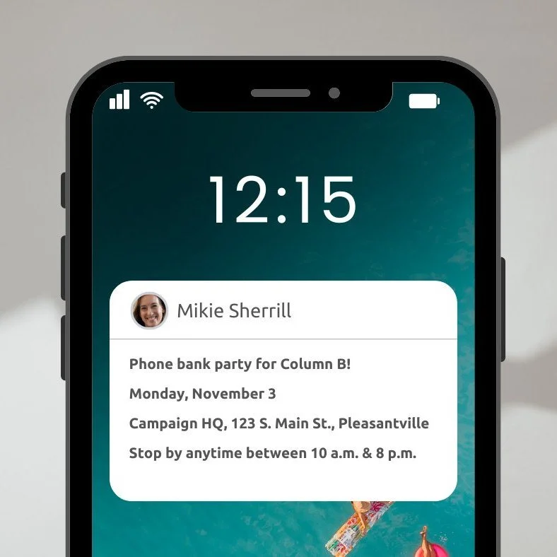 Do your part and phone bank for the Column B @mikiesherrill team! Stop by our campaign office tomorrow between 10 a.m. and 8 p.m. Food and refreshments will be served. For more information or to make calls from home instead, email hmaskin@njvictory20