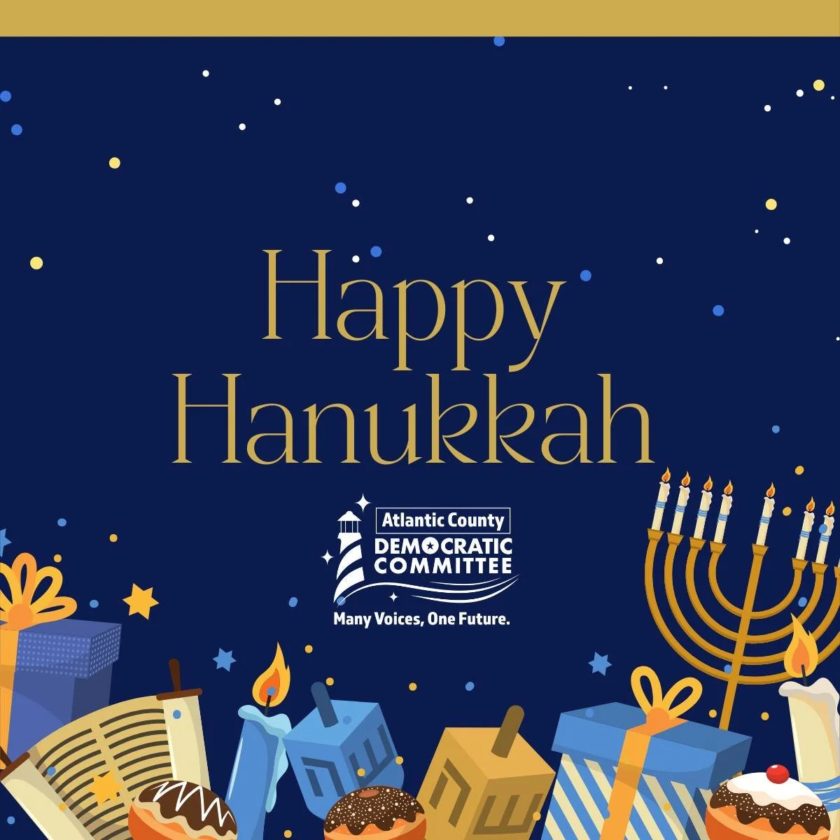 Wishing everyone in Atlantic County and beyond a joyous and light-filled Hanukkah! May the light of the menorah fill your homes with warmth, hope, and peace this season.