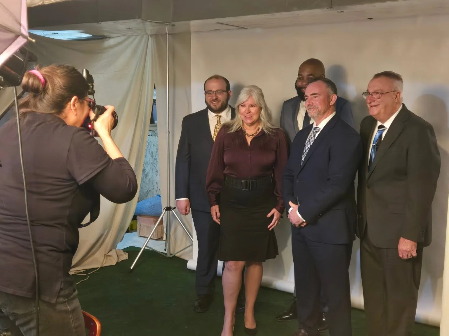 Behind the scenes of today's photoshoot!