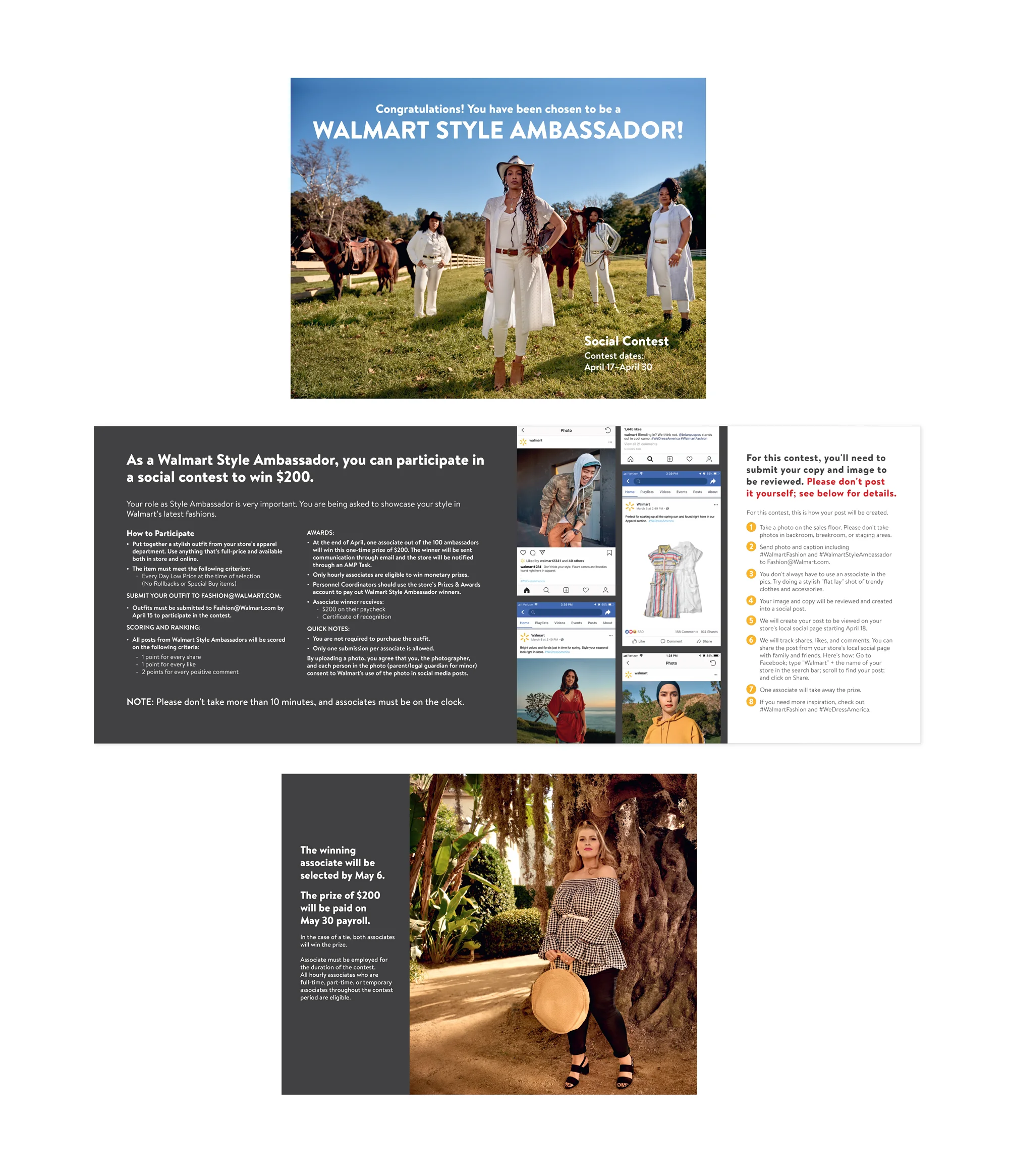 Walmart Style Ambassador contest
