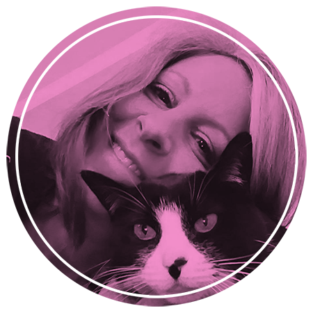 Lea and her tuxedo love bug