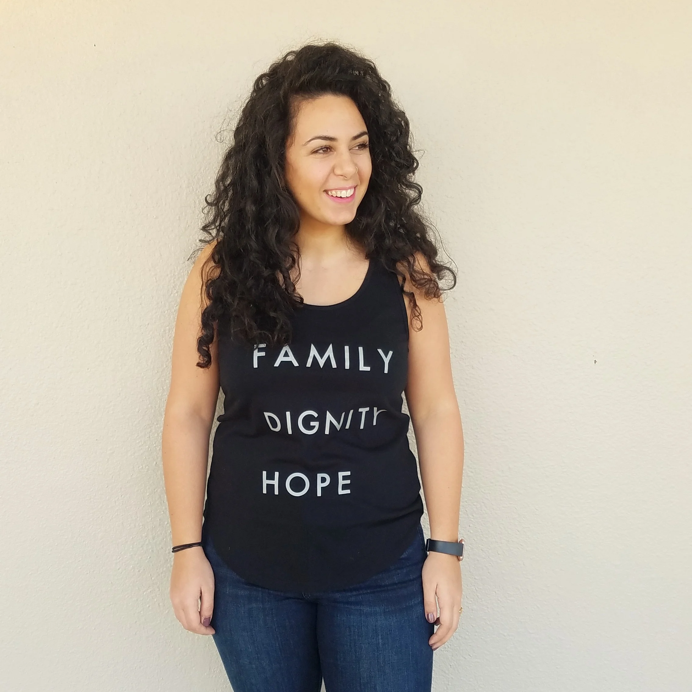 Family Dignity Hope Tank - Black
