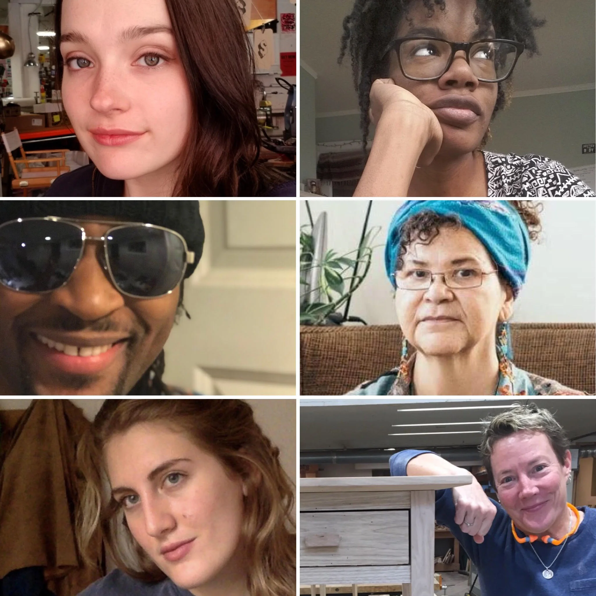 Clockwise from top left: Quincy Brimstein, LaLa Drew, Dee ClarkE, Kat Blaisdall, Celia Jailer, Titi De Baccarat