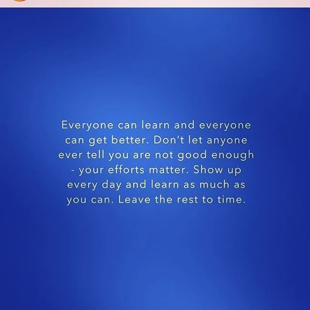 Following on from my last post about the lovelies who keep showing up, week after week to their classes; this sums up the beauty of Pilates. Keep showing up. As you are. Honour the body you have that day; the progressions, the improvements, they will