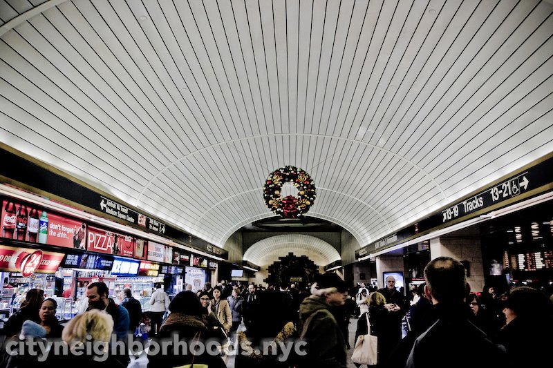 Festive Penn Station