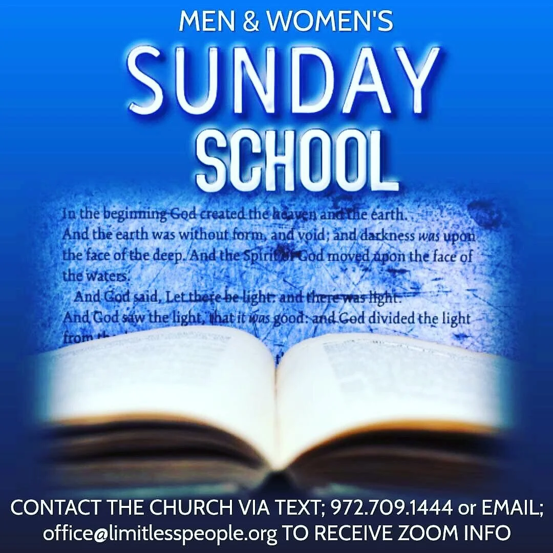 🚻 MEN &amp; WOMEN&rsquo;S SUNDAY SCHOOL is available online! 🚹 Do you want to get plugged in with our Men? They meet every Sunday at 9 AM via Zoom. 🚺 Would you like to connect with our Women? They meet every Sunday at 8:15 AM on a Zoom call. 💒 We