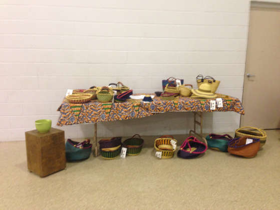    Station #4:     Baskets hand made in Ghana Africa and sold wholesale to us. We are now turning around and selling them to raise money to reach the people of Liberia.  