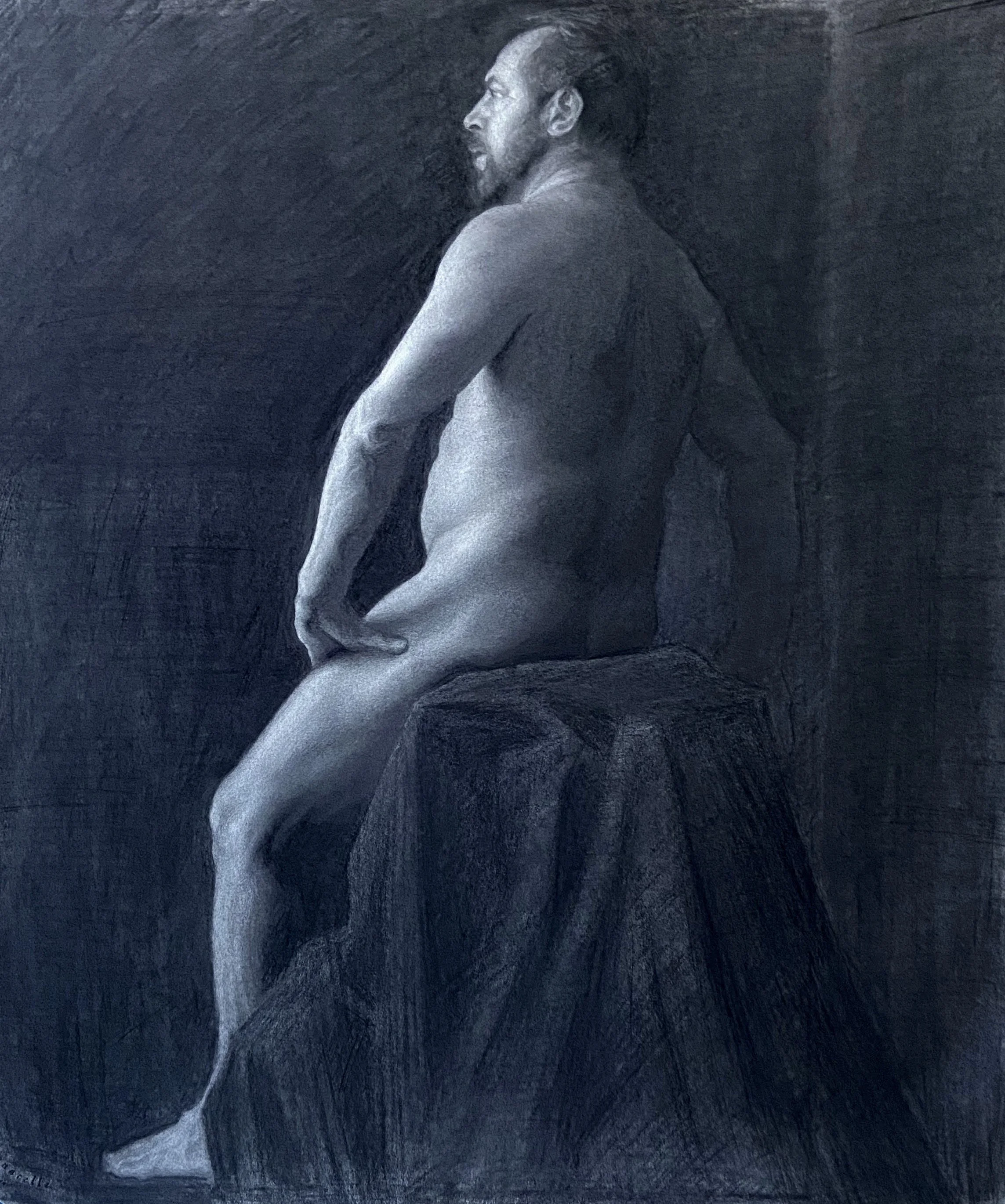  Figure 6. Graphite and conte on paper. 26x34” 