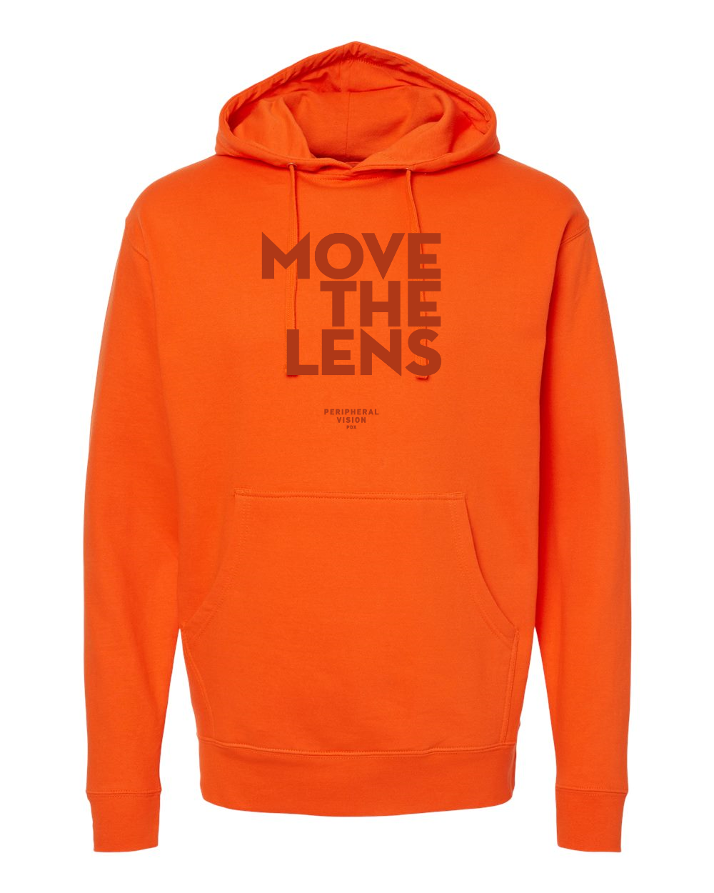 Move The Lens Hoodie Orange on Orange