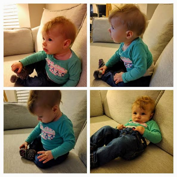 These postures don’t seem to be bothering this baby.