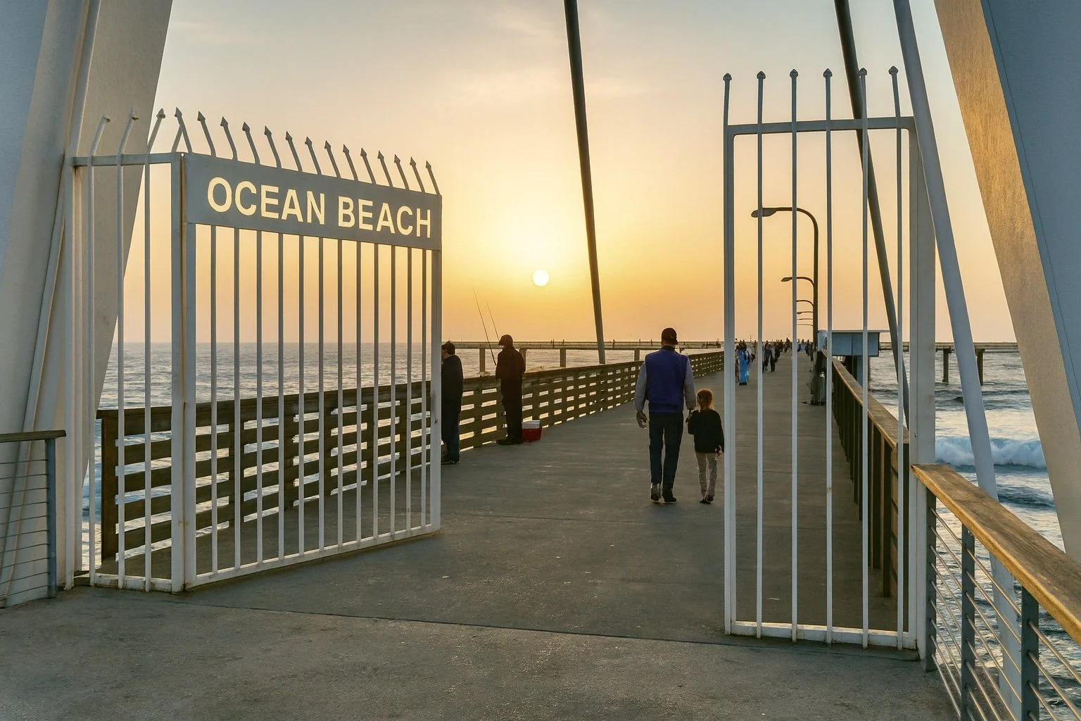 Entry to the historic end of the pier