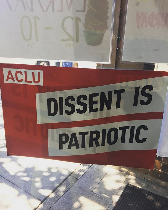 Thanks for the reminder, @ebandbean. And for the delicious yogurt 😊
.
.
.
#pdxnow #theluminouswild #aclu #pdxeats #dissentispatriotic #resist