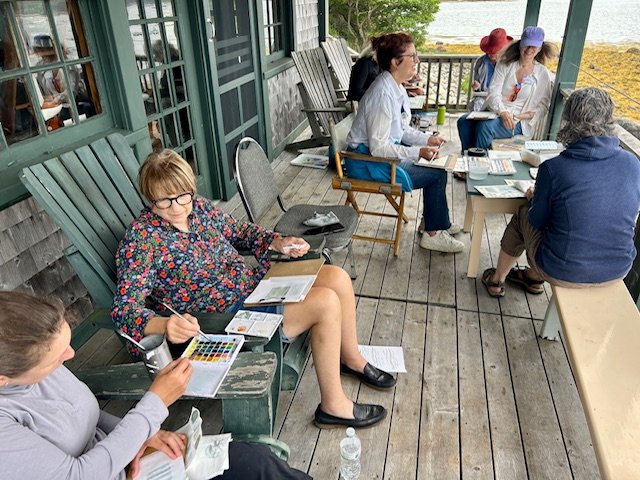 The Maine Coast in Watercolor 5 Day Workshop at Wooden Boat School with Kat Logan