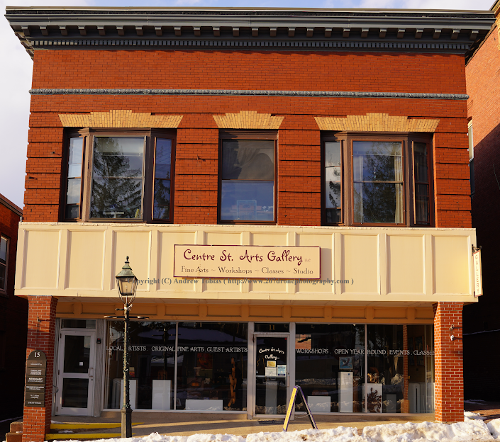 Art Opening Centre Street Art Gallery with Kat Logan playing for reception and showing art