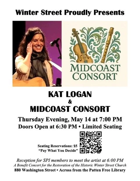 Kat Logan to perform at Winter Street Church in Bath with Midcoast Consort