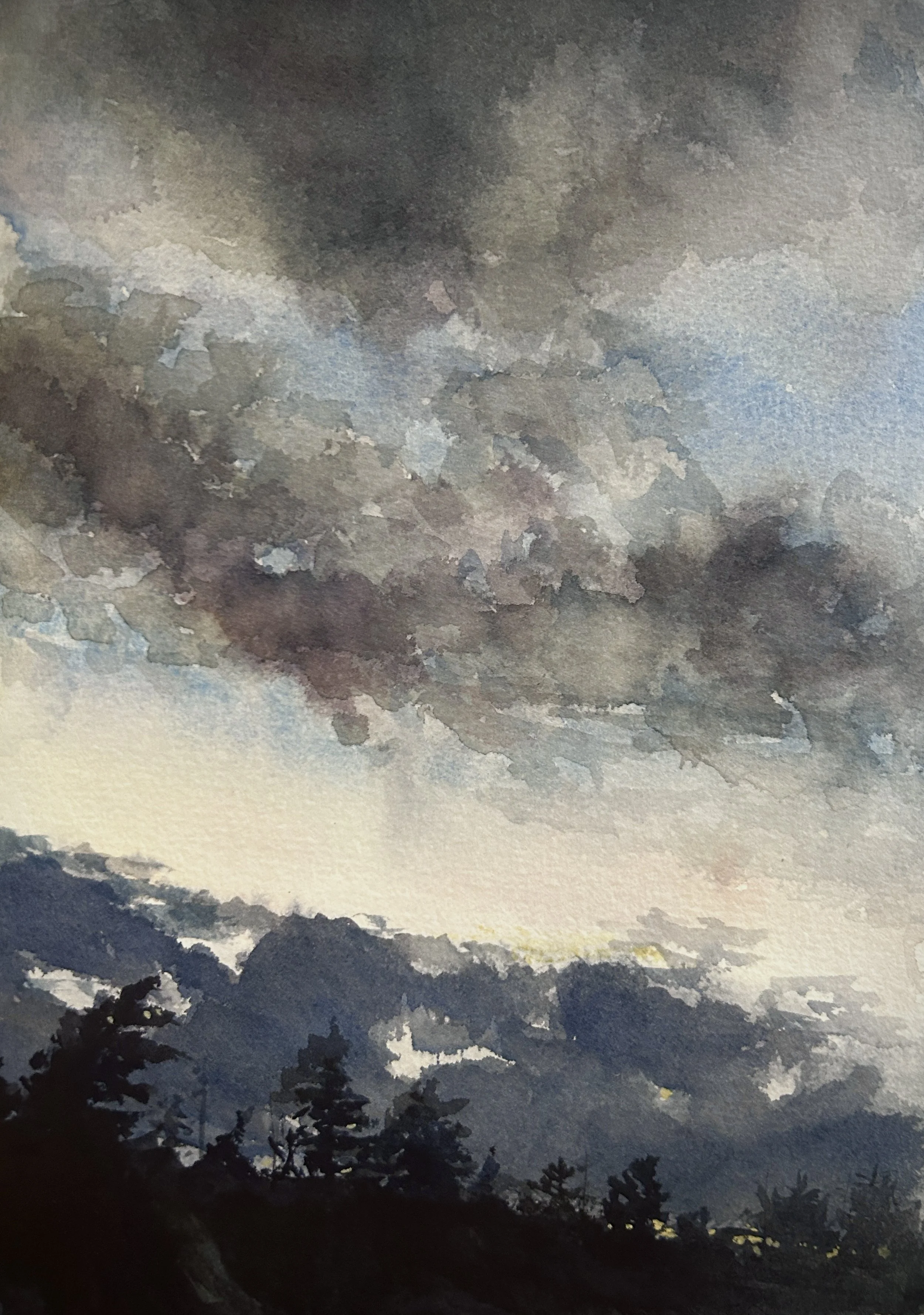 Evening Clouds over Treeline