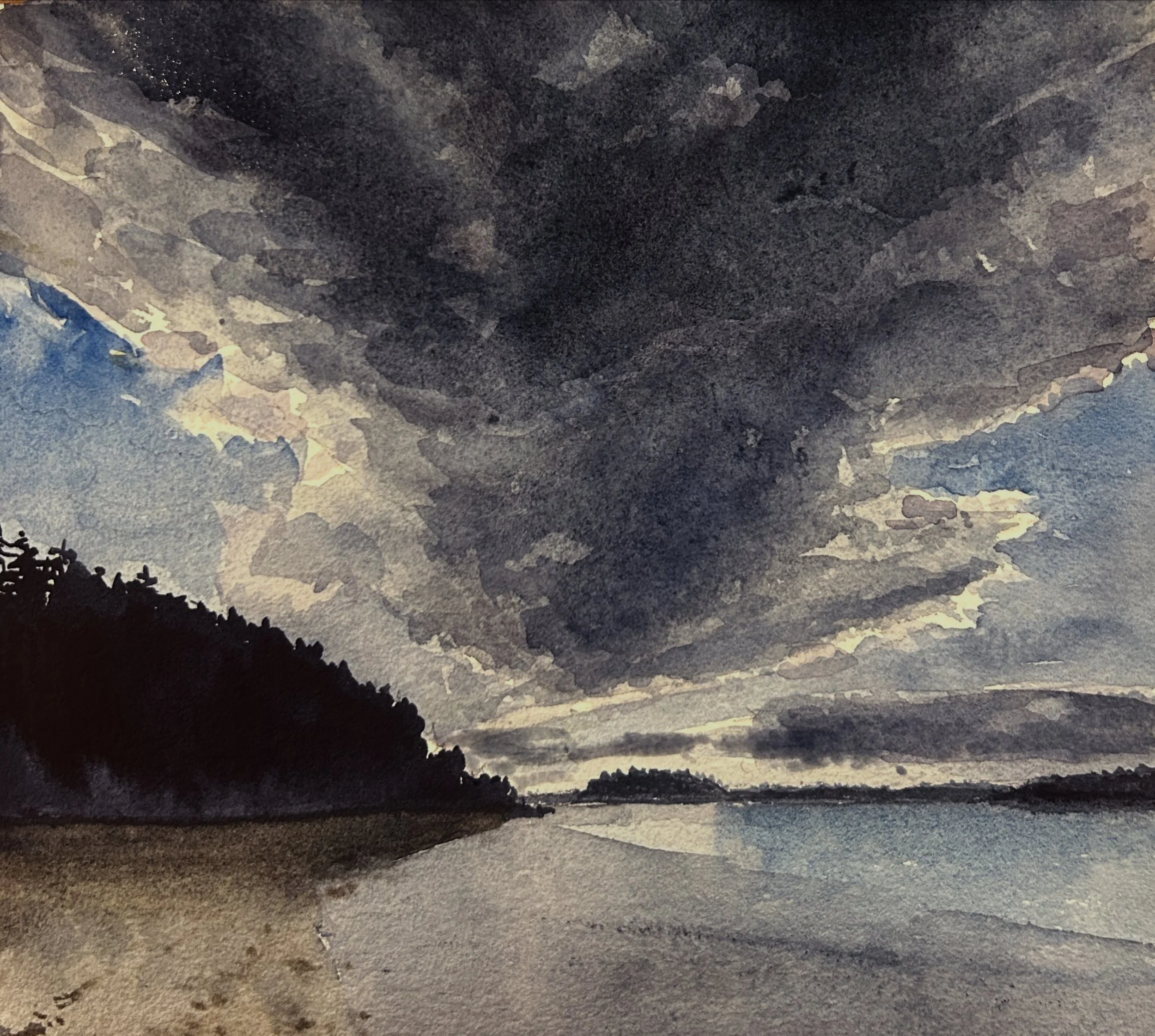 Babson's Island, Maine, Rain Coming In