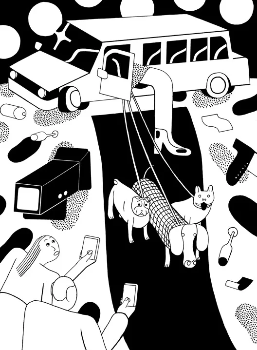 An illustration from The Lifted Brow 25: The Relaunch Issue .
elliotfreeman1 :
Another illustration for The Lifted Brow. For an article on film and celebrity culture in the west.