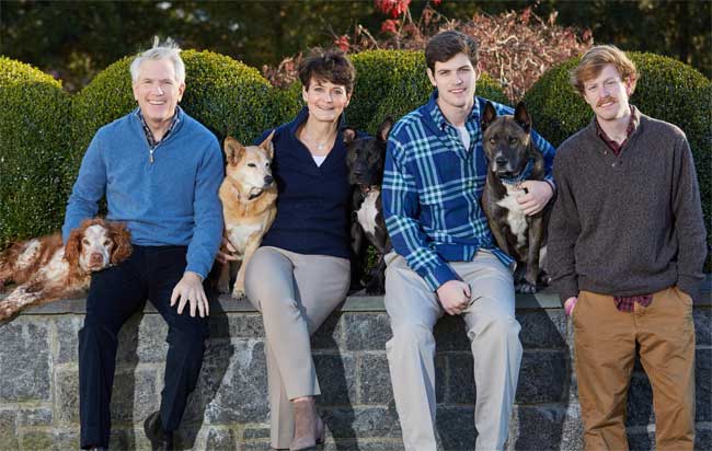 Joey is black dog, third from right.