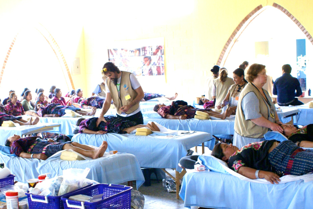 Gastón Olsen Goes Deep with Massage Patients in Quiché