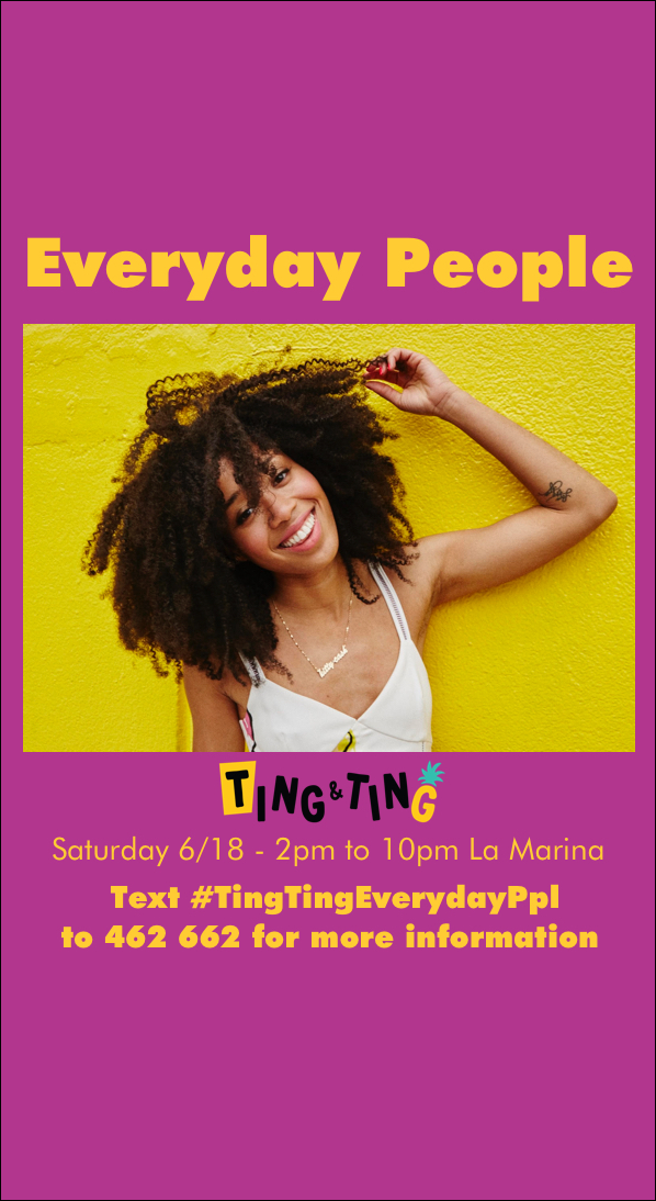 DJ Kitty Cash's Ting&Ting X Everyday People flyer
