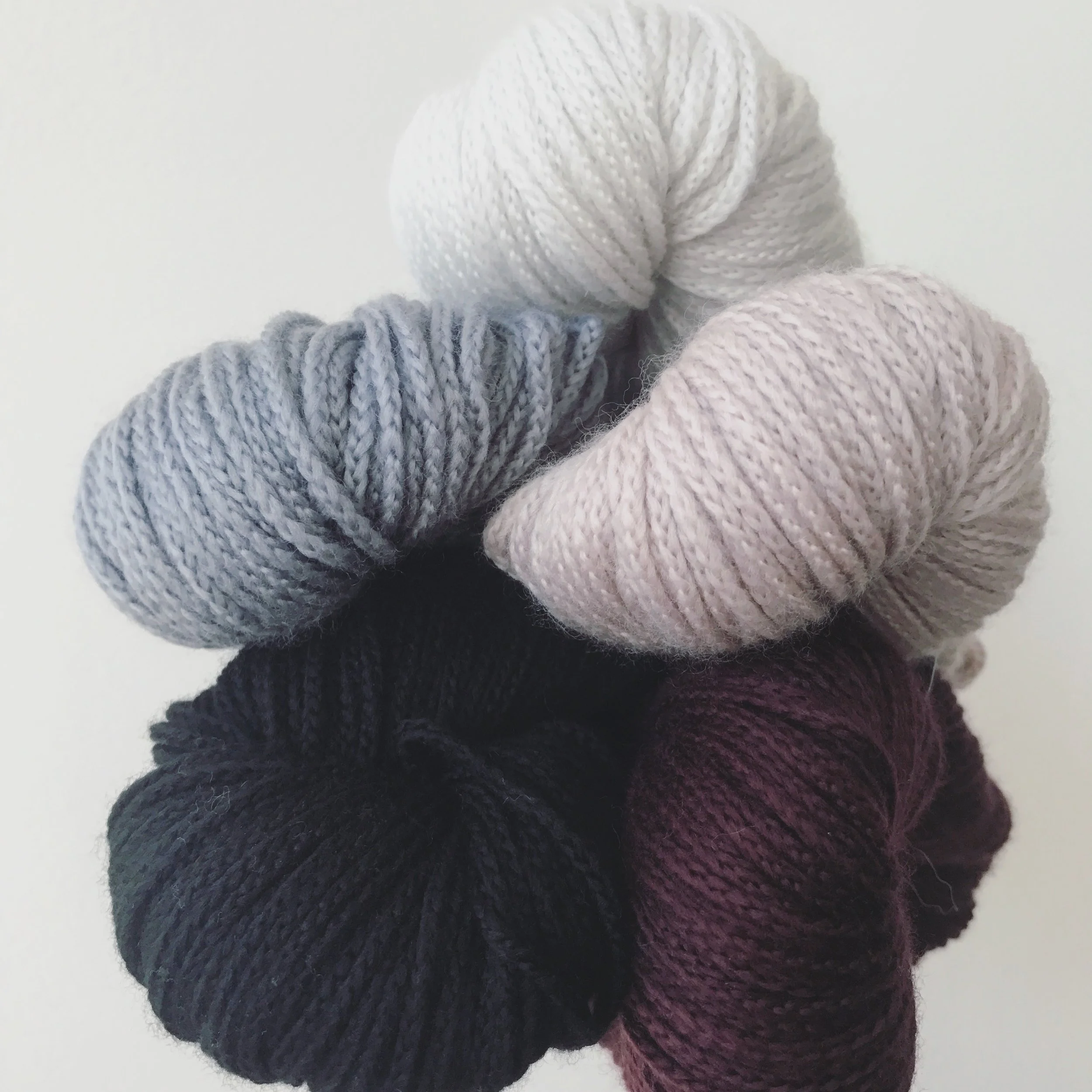 Woolfolk, FAR, 01, 02, 12, 15, & 18 Image © Firefly Fiber Arts Studio