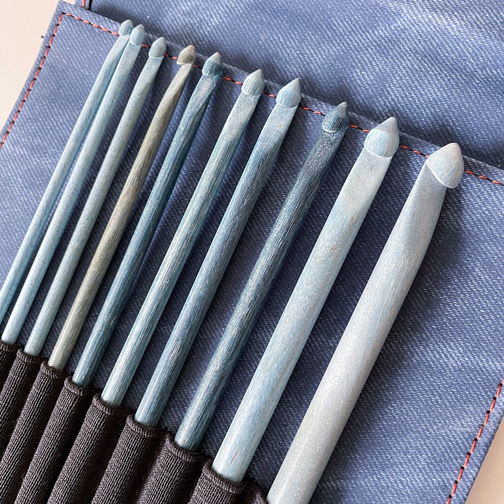 Lykke  Crochet Hook Set - Indigo Blue — Firefly Fiber Arts Studio