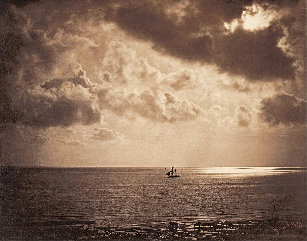 Gustave Le Gray's composite seascape.