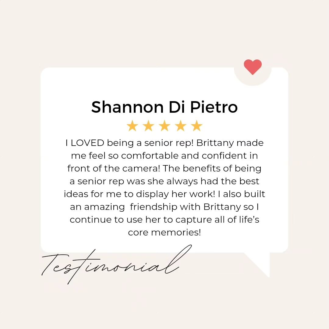 @shannon_dipietro  was my first EVER Senior Representative. I give her credit for single handedly starting my business for me. She has become a great friend to me and is one of my favorite people. ❤️

Her Senior Session lasted 4 hours, we went to 2 l