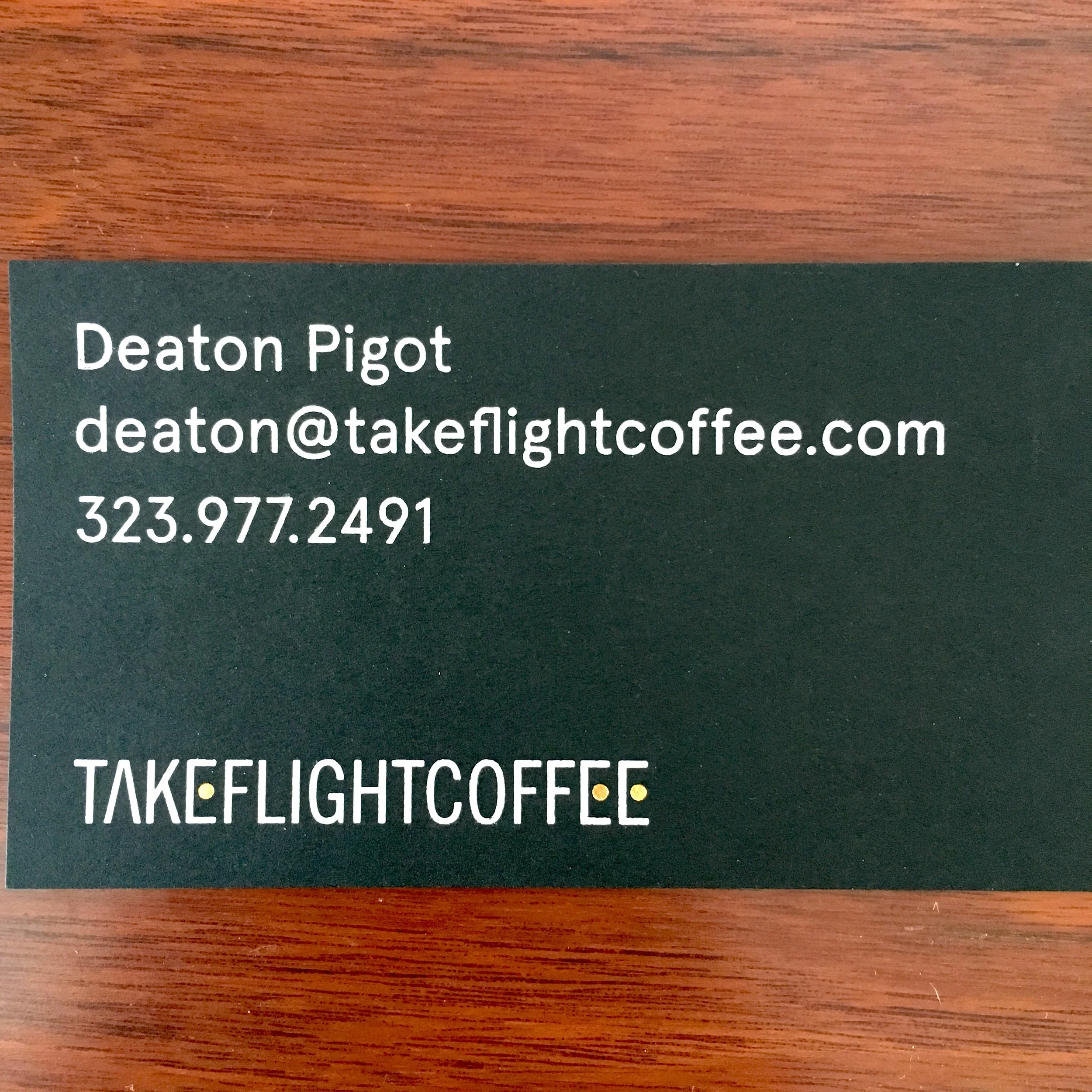 Takeflight Coffee Information
