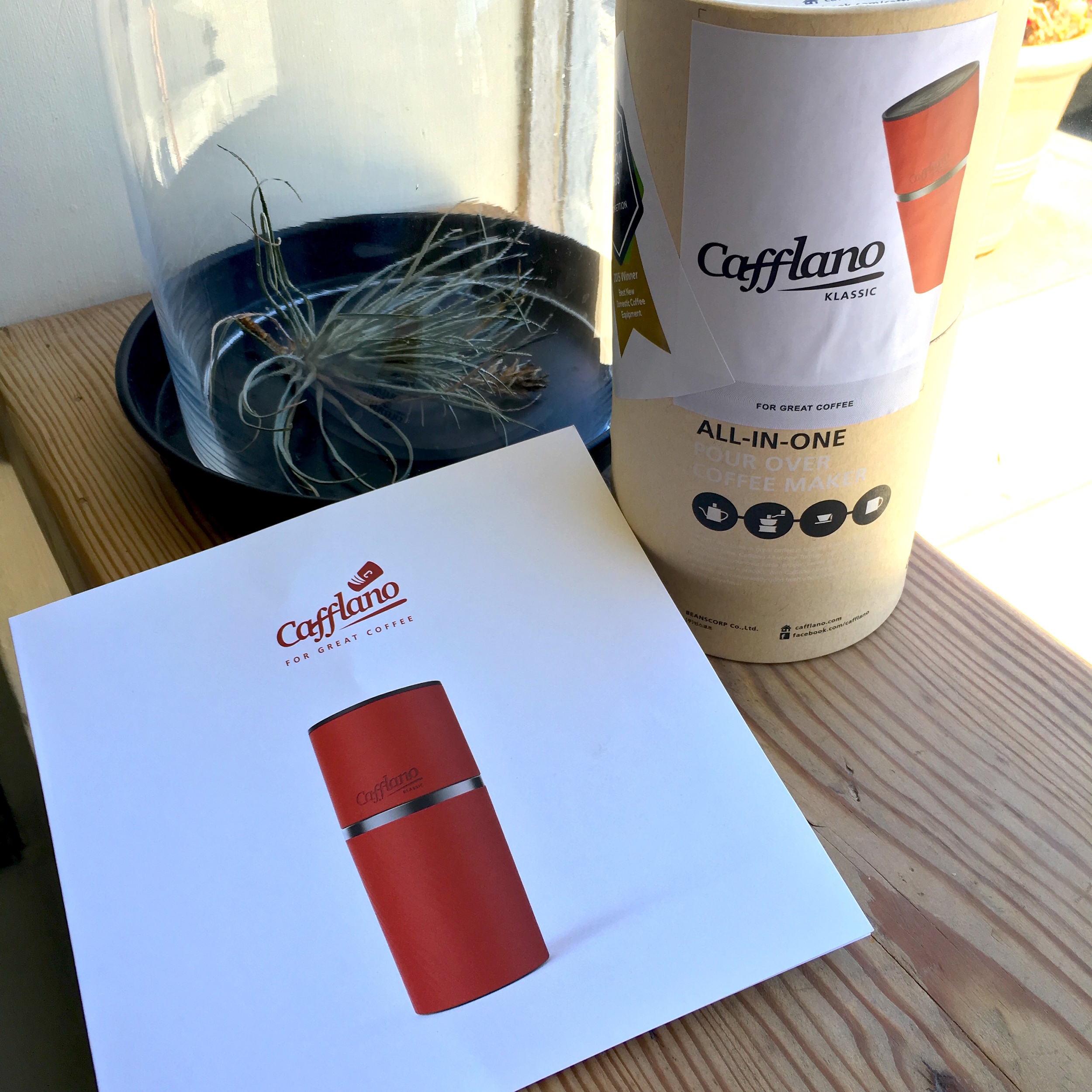 NEW CAFFLANO KLASSIC POUR OVER COFFEE MAKER Portable Drip Mill Grinder Tumbler