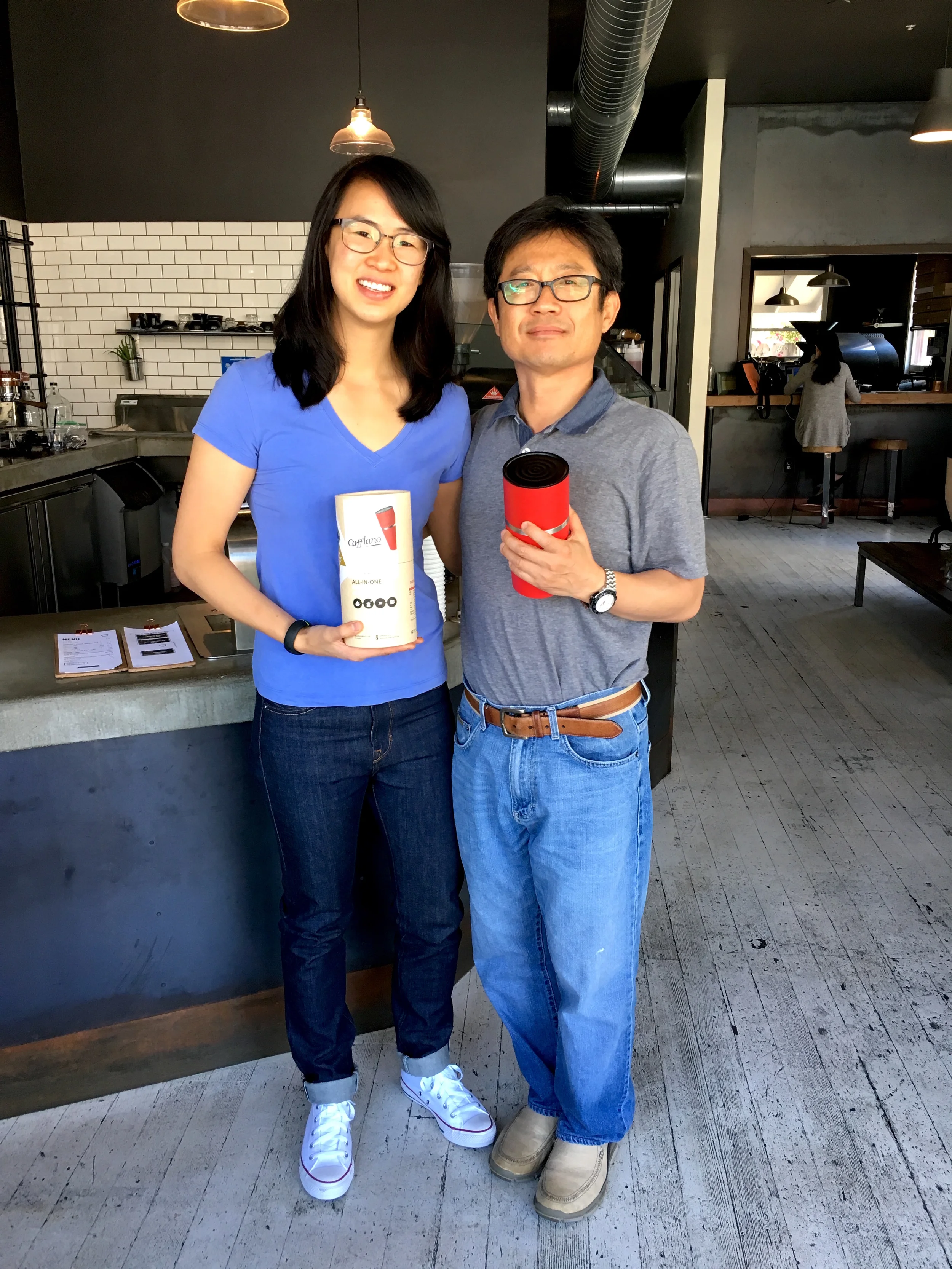 With Head of America at Cafflano, YB Lee