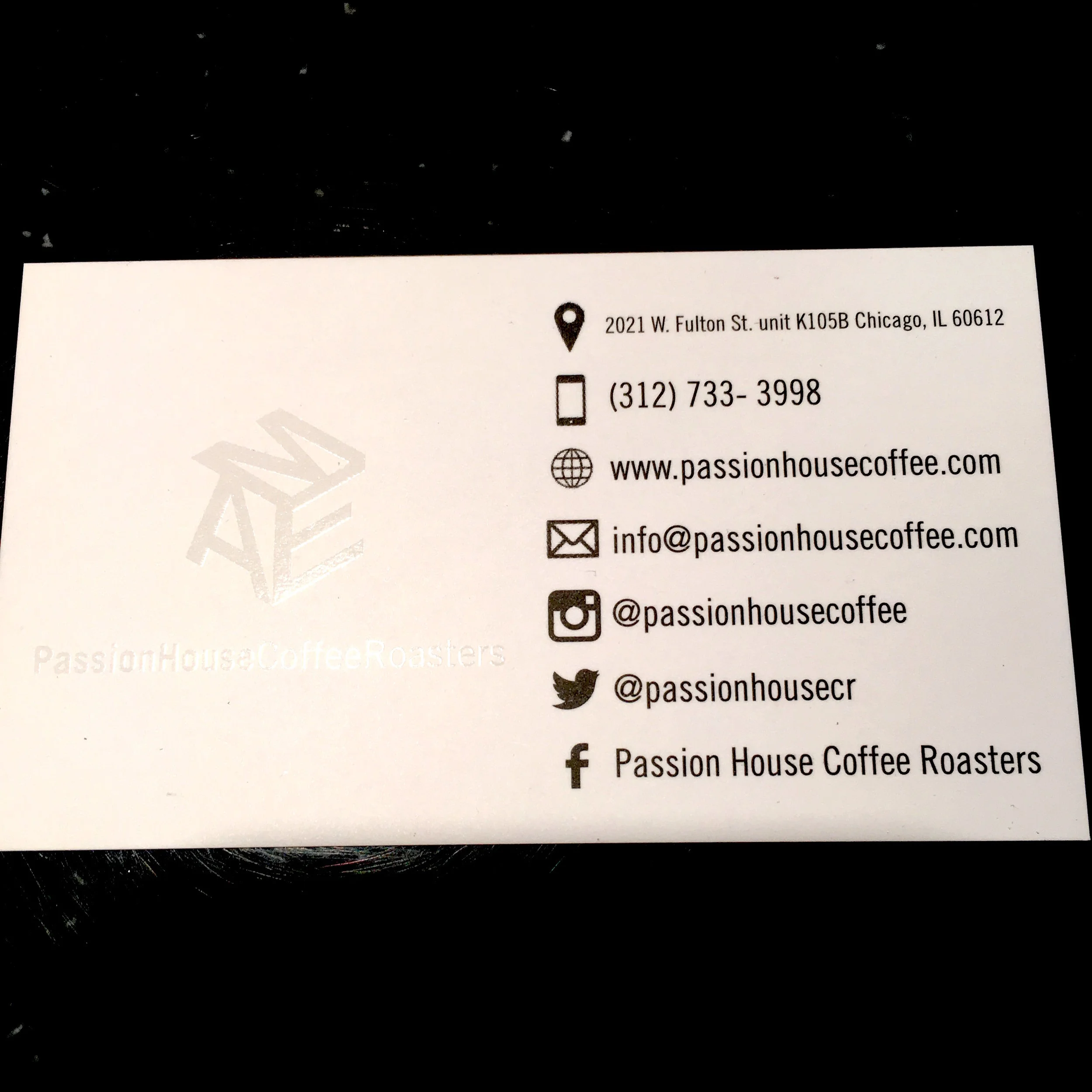 Passion House Coffee Roasters Info