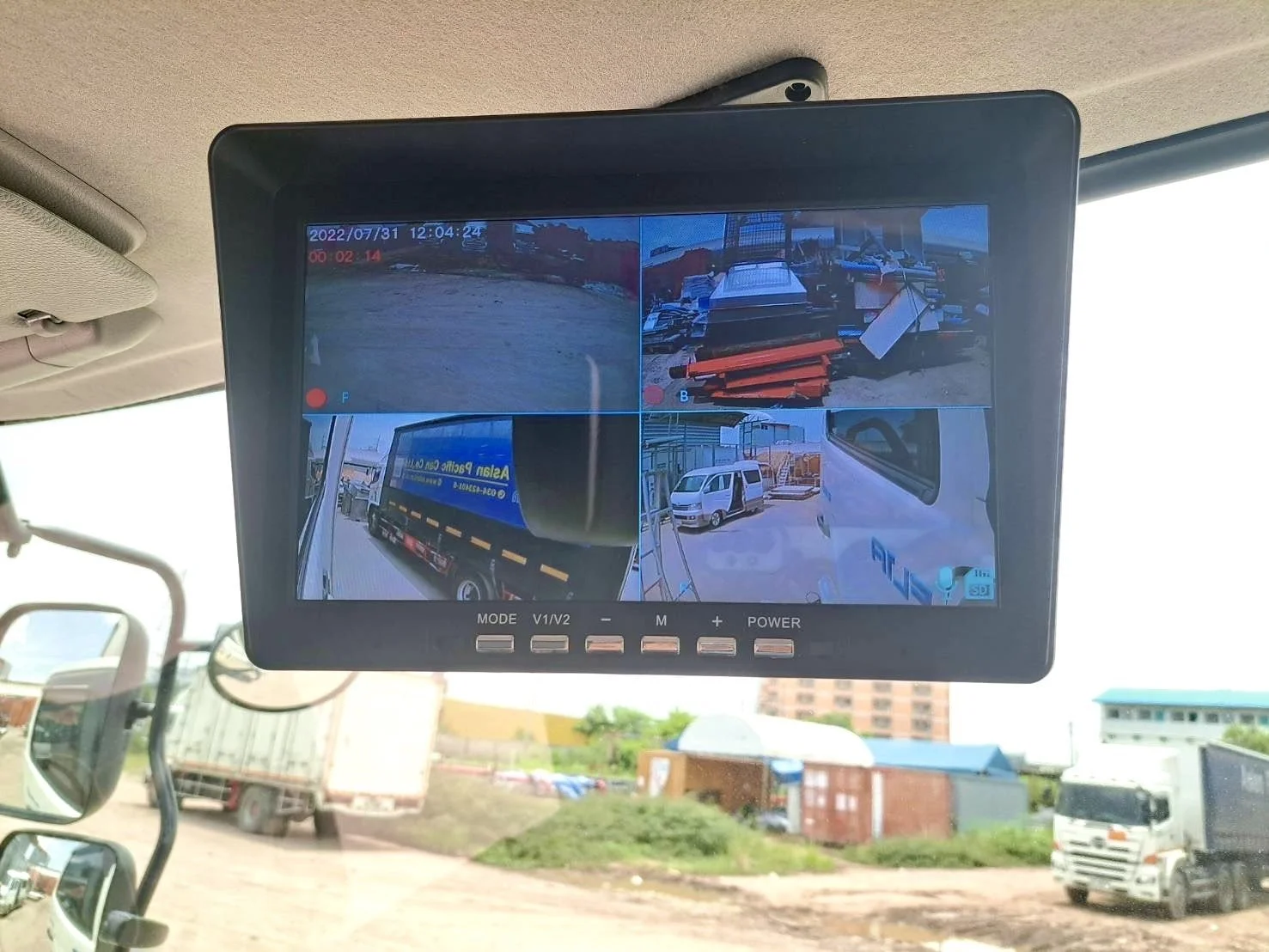 ABT SMART VIEW TOOK TRUCK กล้องบันทึกภาพรถบรรทุก จอภาพแสดงผล 4 มุม เพิ่มมุมมองในการขับขี่ ลดอุบัติเหตุ พร้อมเส้นถอยเมื่อเข้าเกี่ยร์ R