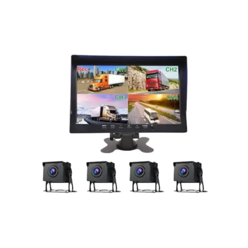 กล้องบันทึกภาพสำหรับรถบรรทุกโดยเฉพาะ ABT TOOK TRUCK 4CAM บันทึกภาพคมชัด 4 กล้อง แสดงภาพจากกล้องข้างเมื่อเปิดไฟเลี้ยว เป็นกล้องถอย พร้อมเส้นบอกระยะ กล้องกันน้ำ ติดได้ทั้งข้างในและข้างนอก