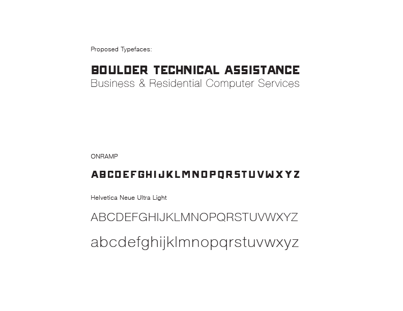 Proposed Typeface