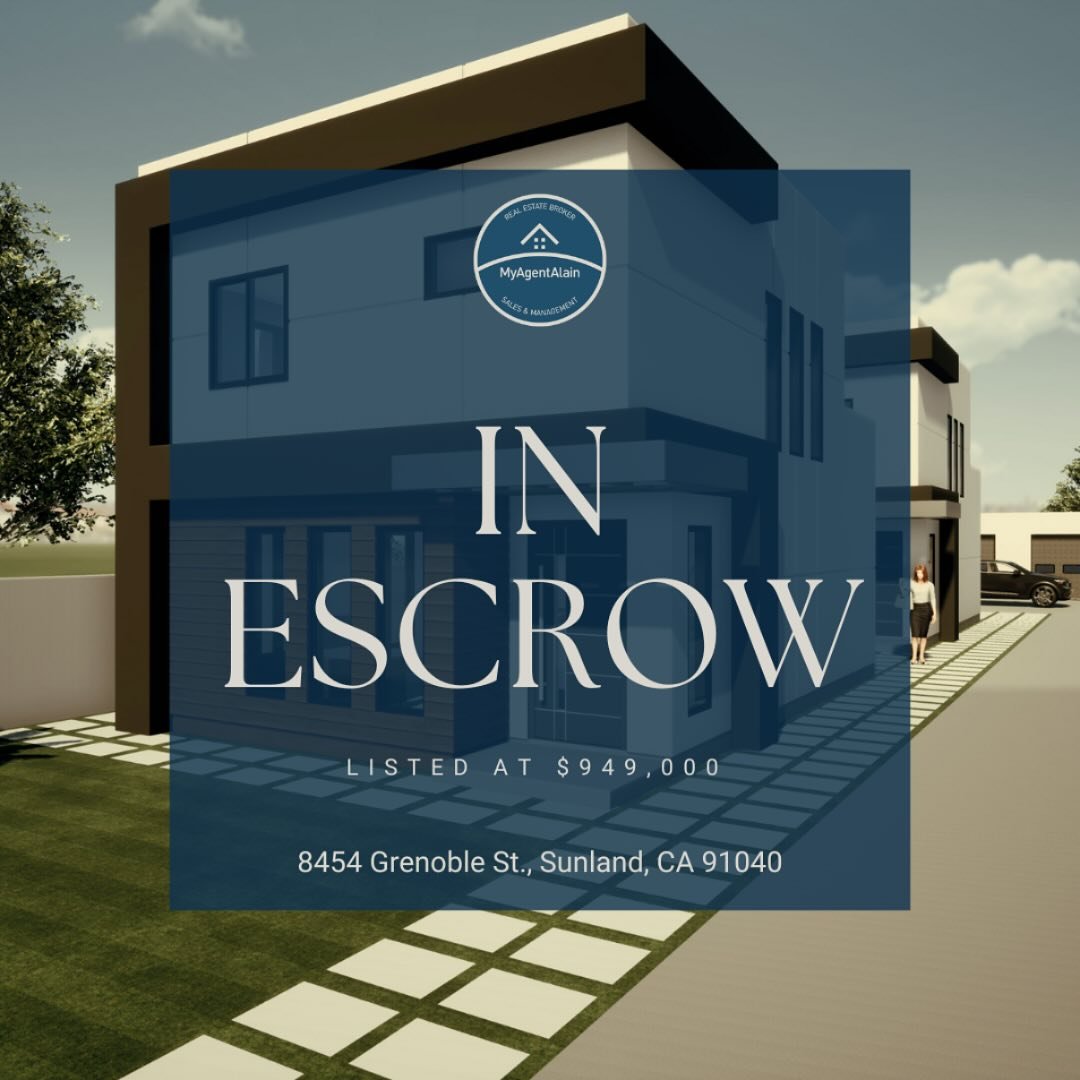 In Escrow! Prime residential development opportunity set to become a beautiful multi-unit project in the heart of Sunland.
&zwnj;
📍8454 Grenoble St
Sunland, CA 91040
&zwnj;
📐12,160 SF Lot
💰$949,000
&zwnj;
Alain Babaian
Broker, Realtor&reg;
DRE 018