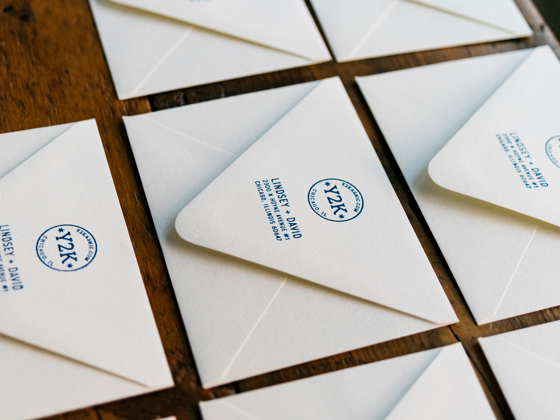 Hand Stamped Envelopes