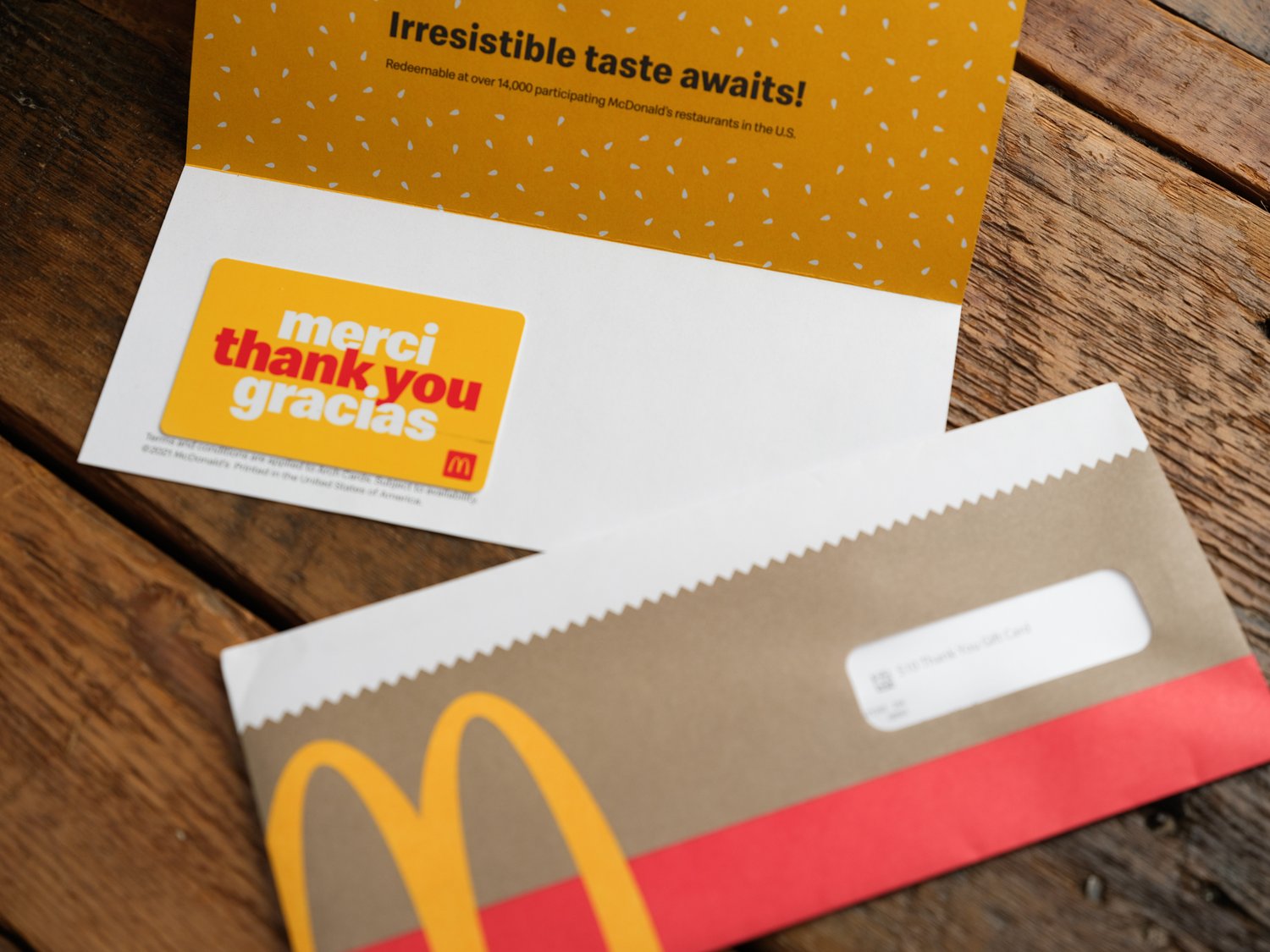 McDonald's Gift Card