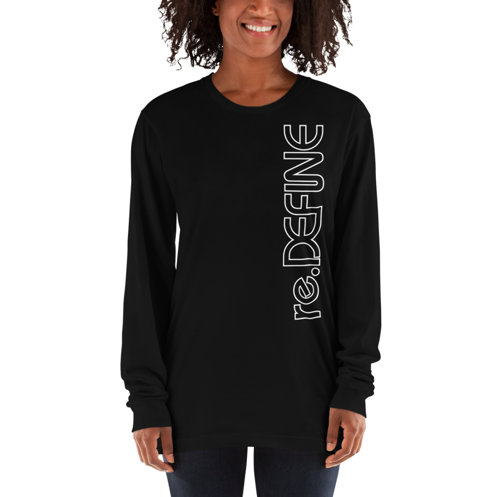 re.DEFINE-Vertical-Logo-White_re.DEFINE-Logo-Icon-CVWU-Wh_mockup_Front_Womens_Black.png
