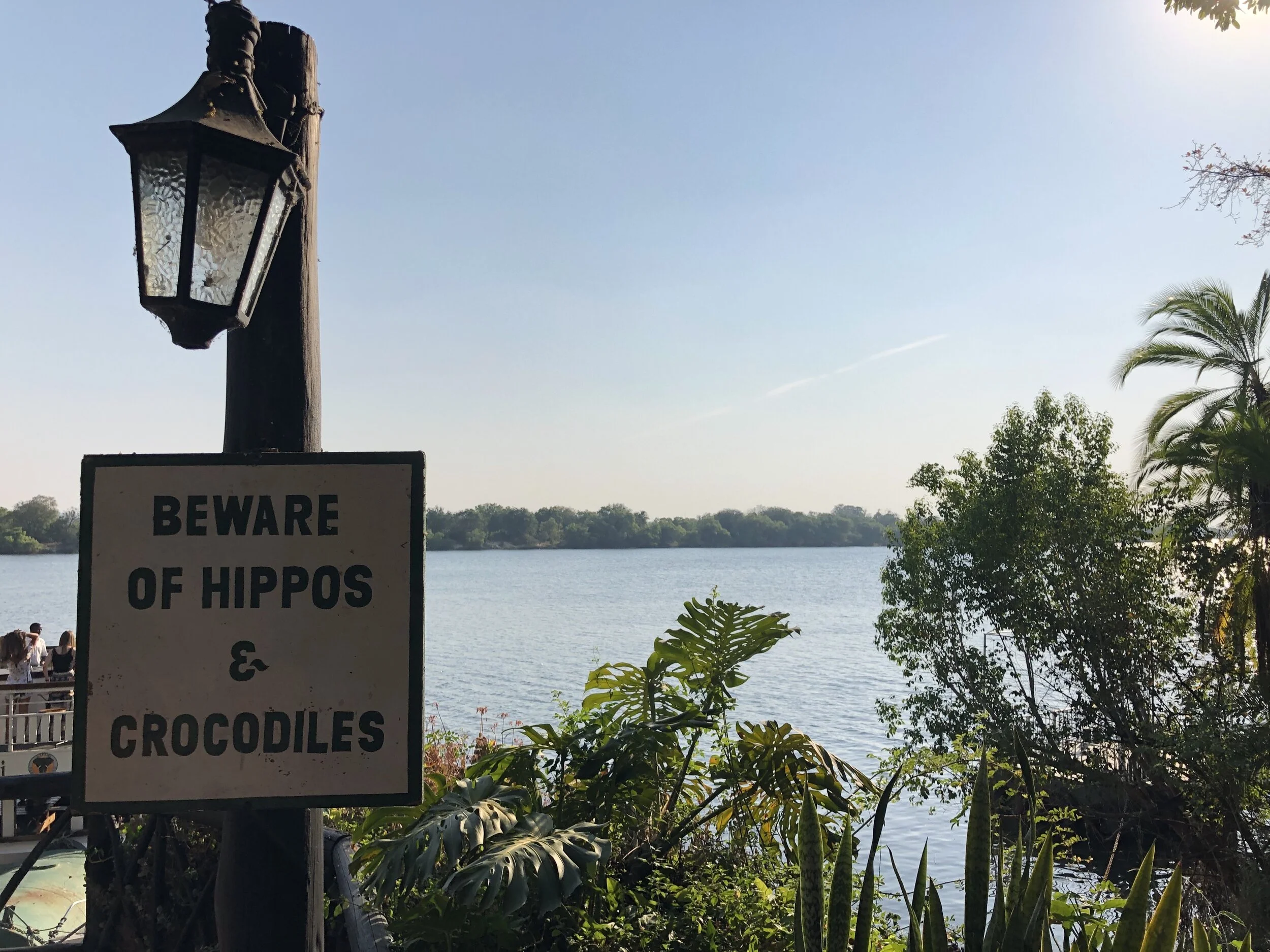 View of Zambezi River from Victoria Falls Waterfront, Zambia side
