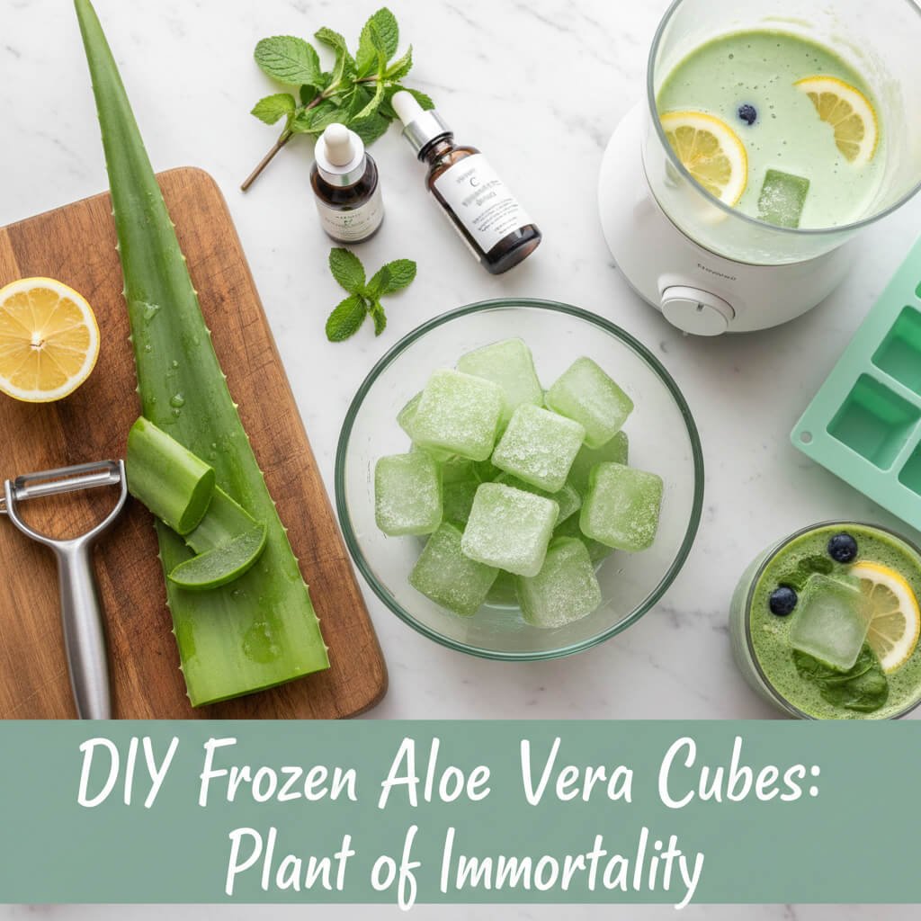 The Plant of Immortality: DIY Frozen Aloe Cubes for Home Healing &amp; Comfort