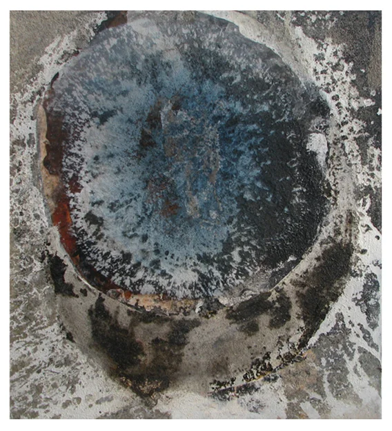 FREMKALDT 2011 Aske og pigment 54x60