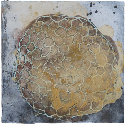 VÆV 2013. Aske. pigment og akryl 30x30
