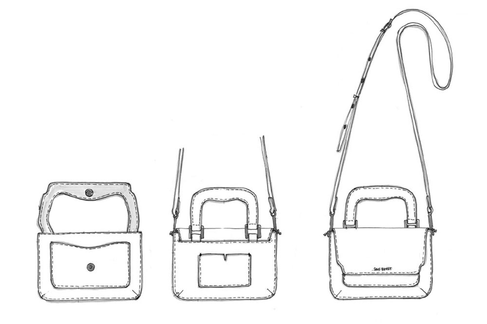 READER SATCHEL - FURTHER SKETCHES
