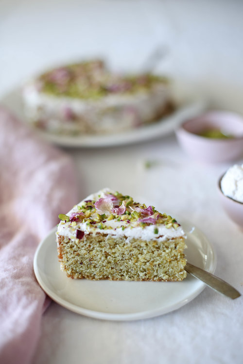 Pistachio Rose Cake 9