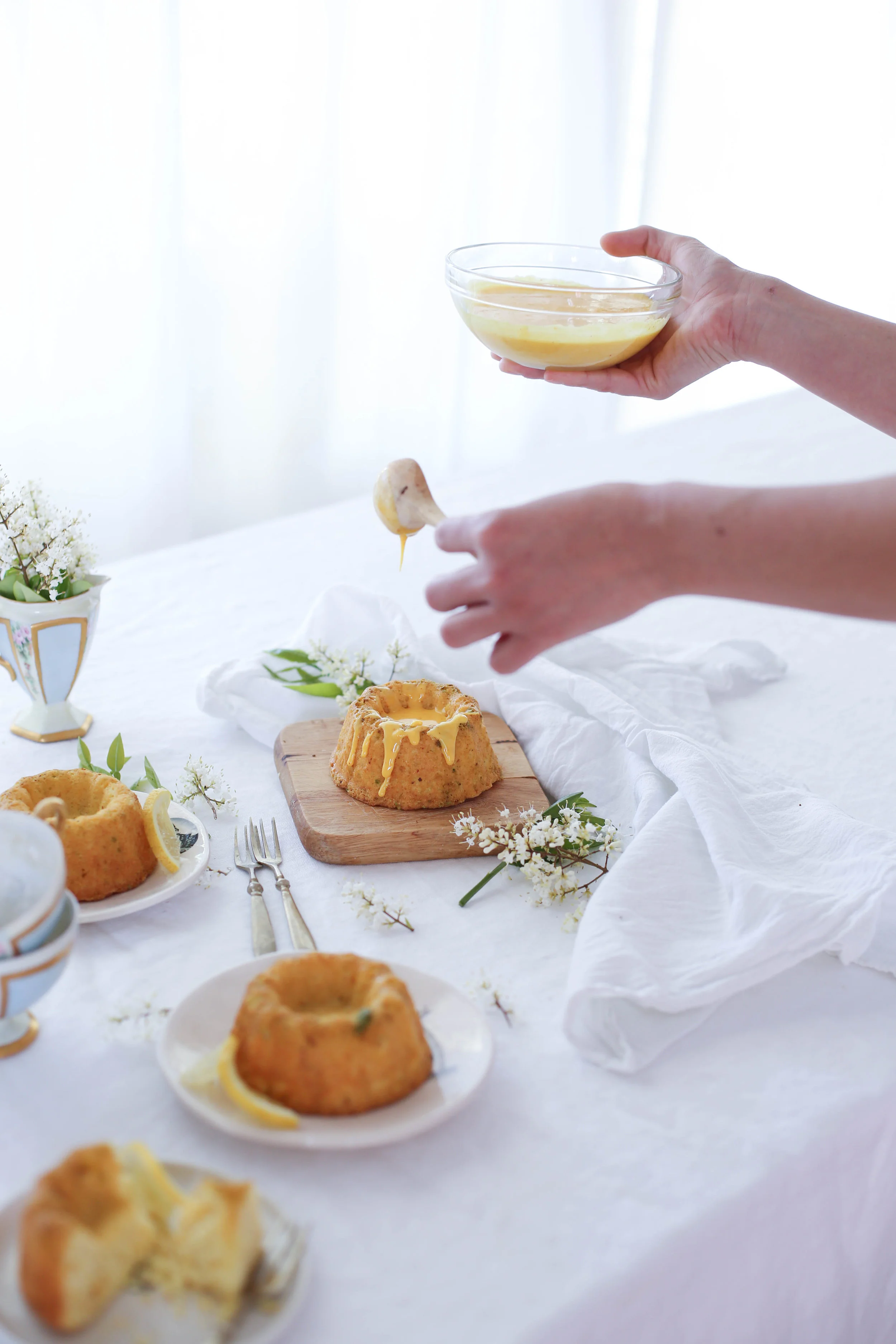 Saffron &amp; Lemon Cake /کیک زعفران و لیمو