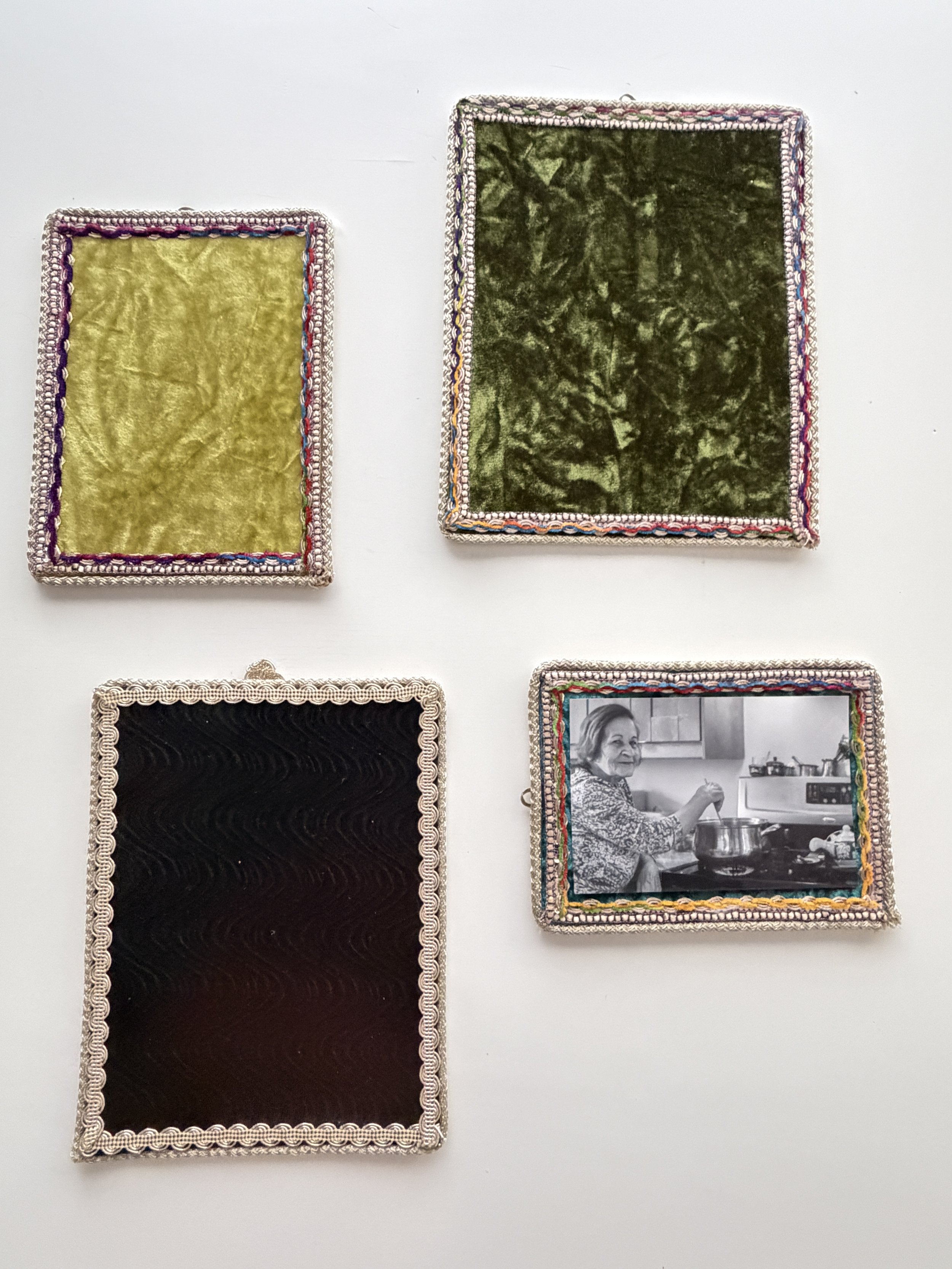 Handmade Velvet Photo & Note Frames