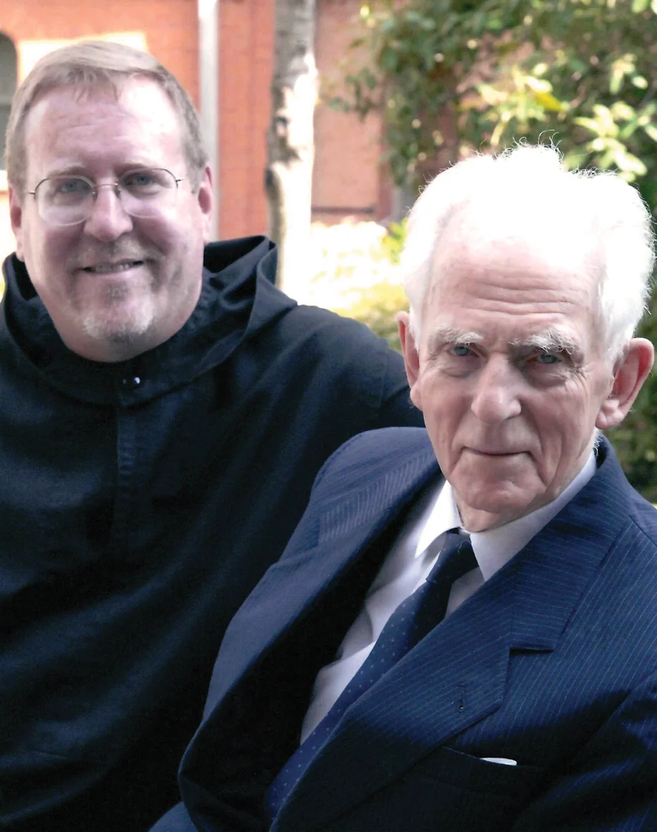 Br. Nathan Cochran, O.S.B., with H.I.R.H. Archduke Rudolf of Austria, youngest son of Emperor Karl.