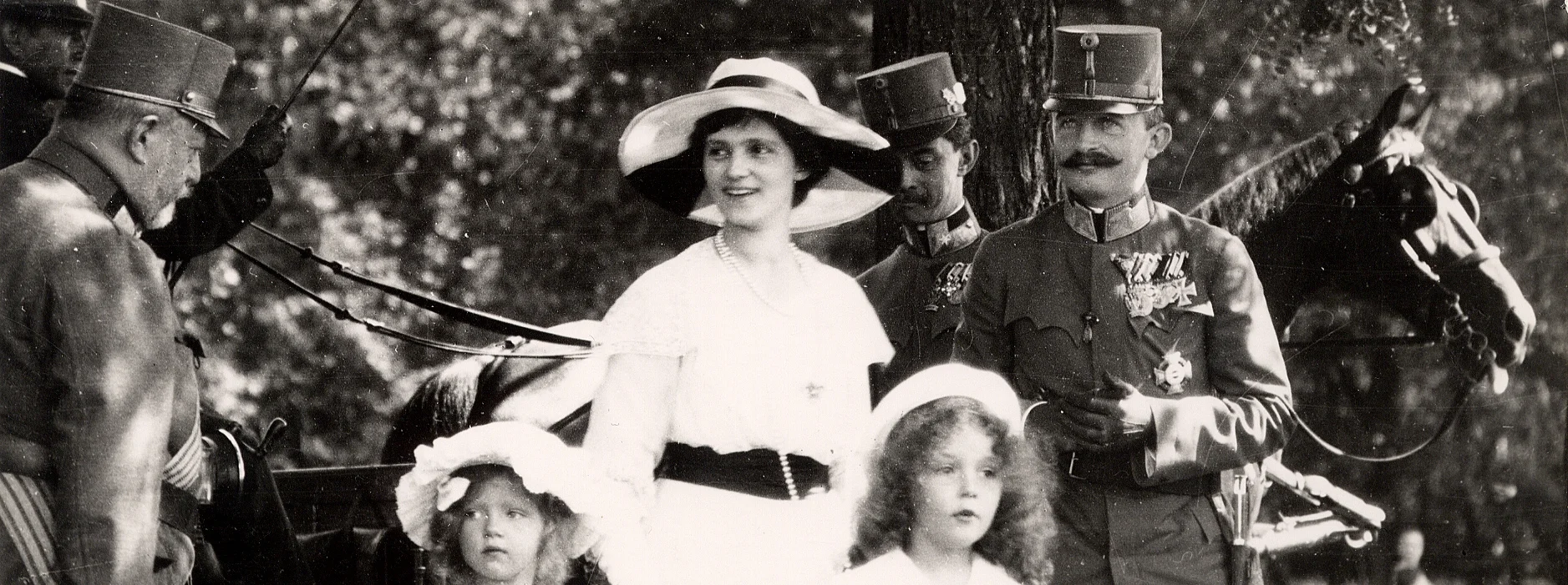 Emperor Karl and Empress Zita with Their Two Oldest Children